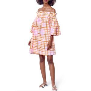 NWT Anthropologie Corey Lynn Calter Monaco Off The Shoulder Mini Dress Sz Small